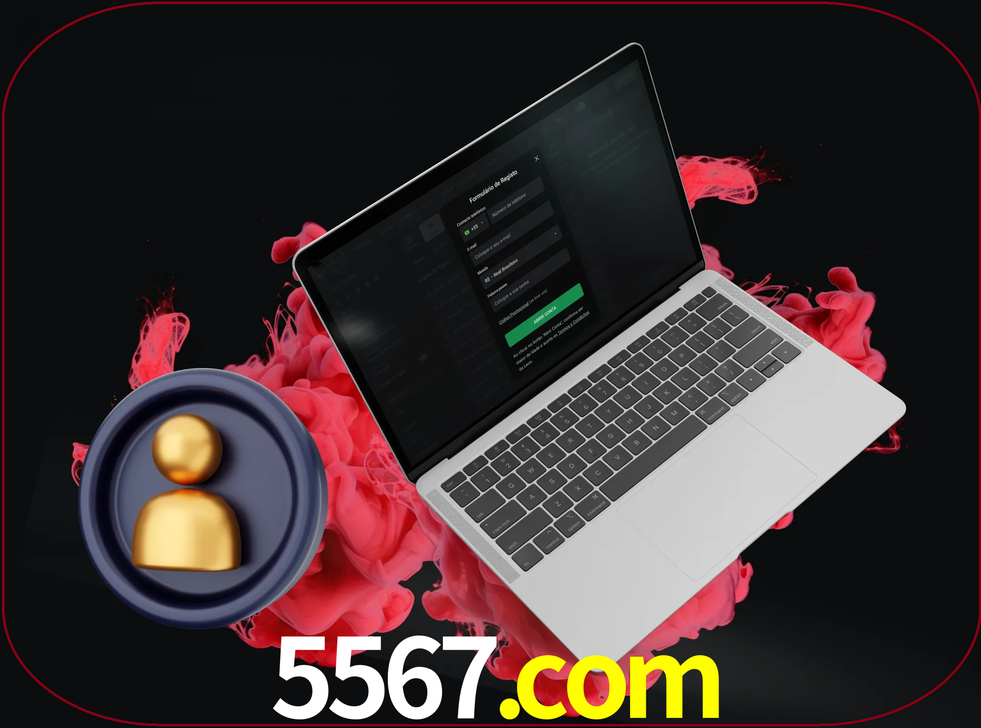 No cabeçalho do site 5567, clique no botão que o levará a um formulário especial onde terá de introduzir as suas informações actuais.