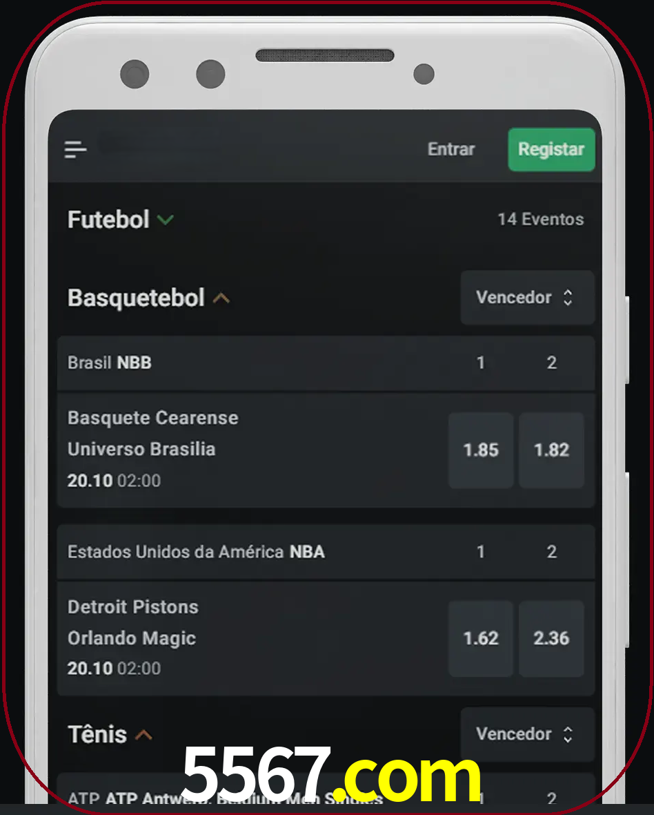 Aposte e assista aos esportes em formato ao vivo.